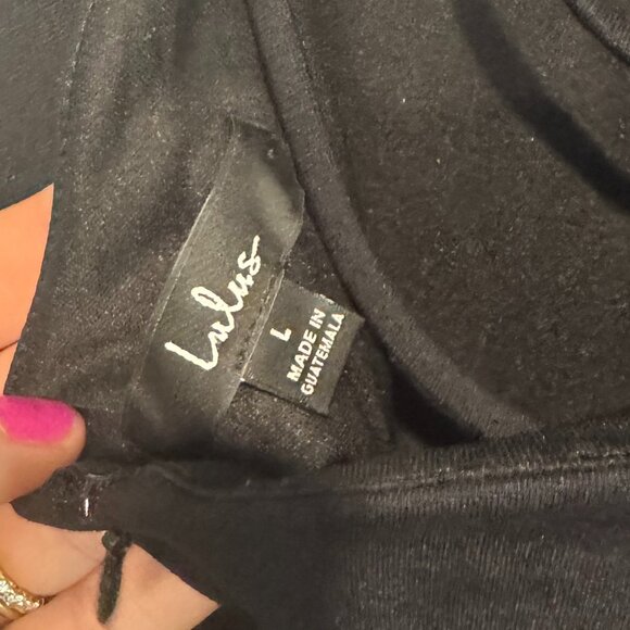 Lulus Black Backless Strappy Dress Size Large - Picture 5 of 5